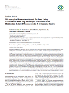 Microsurgical Reconstruction of the Jaws Using Vascularised Free Flap Technique in Patients with Medication-Related Osteonecrosis: A Systematic Review